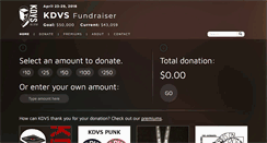 Desktop Screenshot of fundraiser.kdvs.org