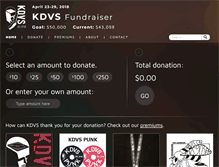 Tablet Screenshot of fundraiser.kdvs.org